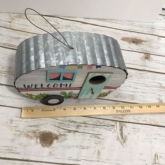 Retro Camper Birdhouse RV Travel Trailer Cactus - Picture 6 of 9